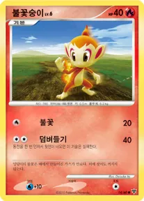 모험의 시작 韓国語版 불꽃숭이 14 カード表面