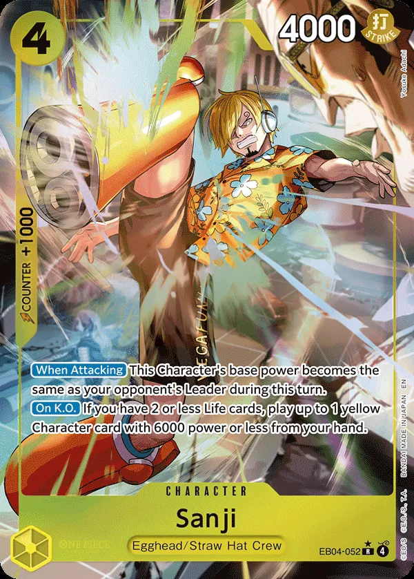 Egghead Crisis 영어판 Sanji EB04-052 · 패럴렐 카드 앞면