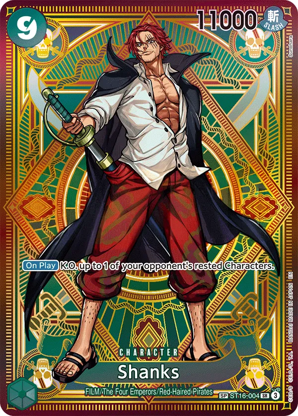 GREEN Uta 영어판 Shanks ST16-004 · 패럴렐 카드 앞면