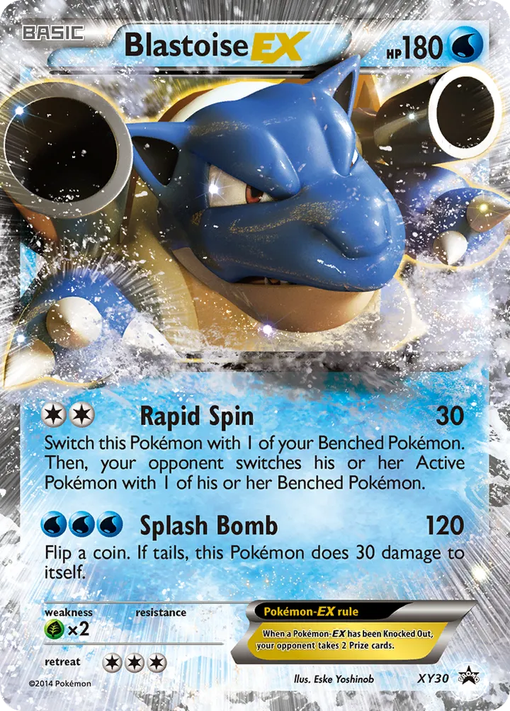 XY Black Star Promos 英語版 Blastoise-EX XY30 カード表面