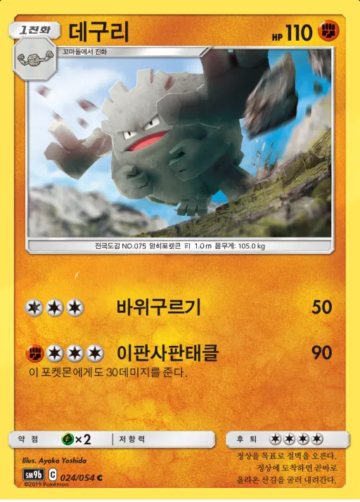 풀메탈월 韓国語版 데구리 24 カード表面