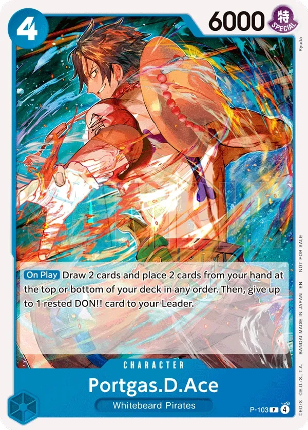 Promotion Cards 영어판 Portgas.D.Ace P-103 카드 앞면