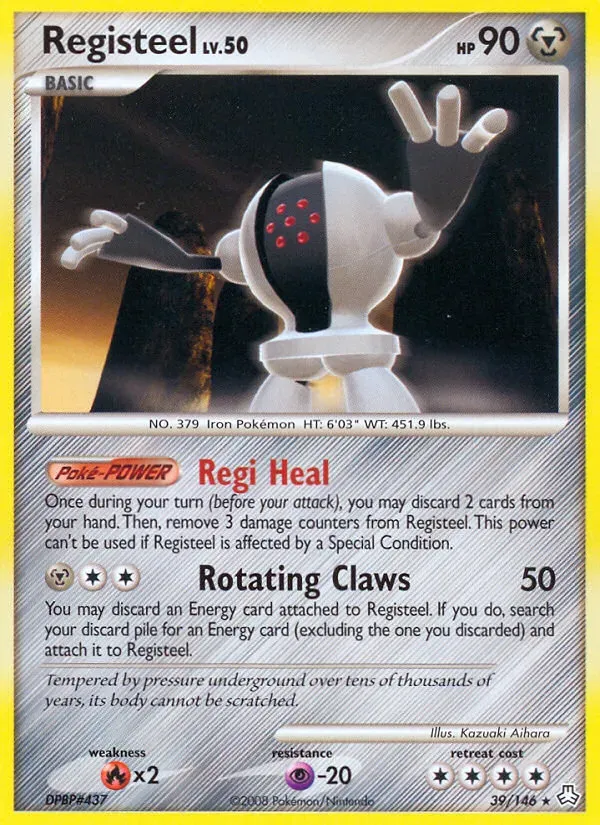 Diamond & Pearl—Legends Awakened 英語版 Registeel 39 カード表面