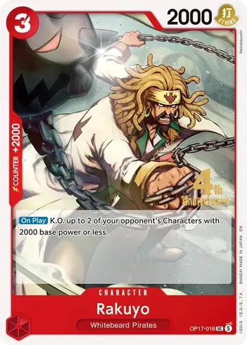 Rakuyo OP17-016 · Anniversary $5.44