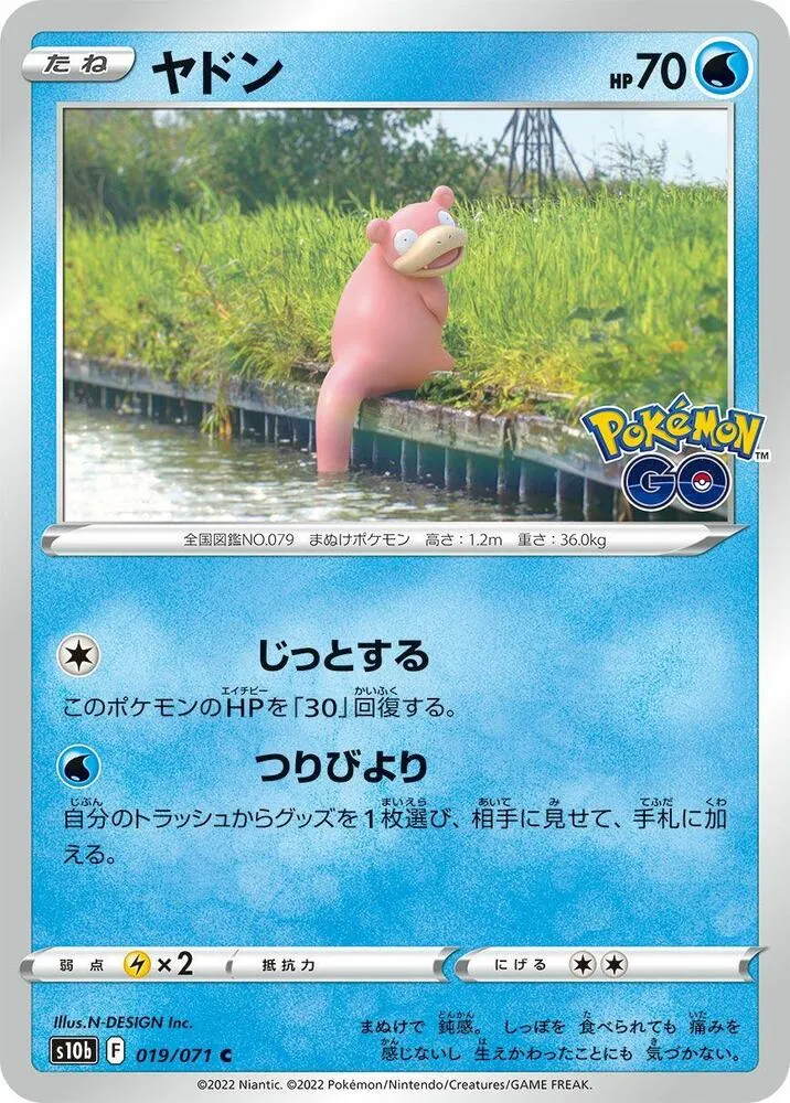 Front of Slowpoke 19, Pokémon GO Japanese