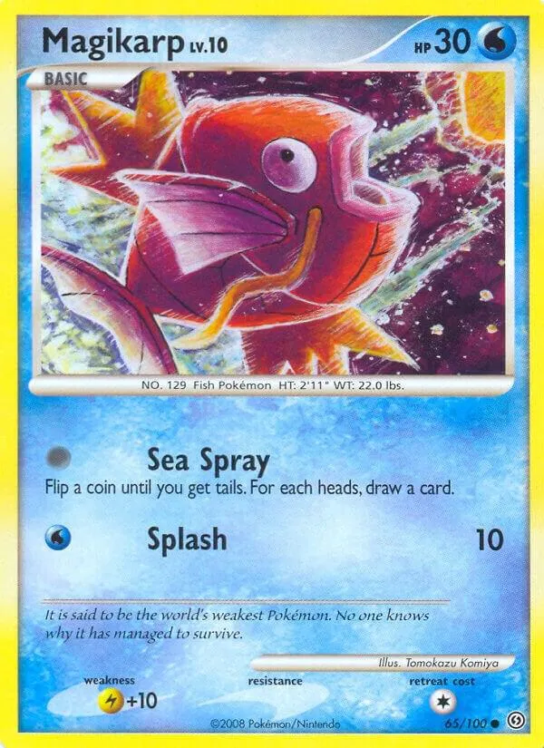 Diamond & Pearl—Stormfront 영어판 Magikarp 65 카드 앞면