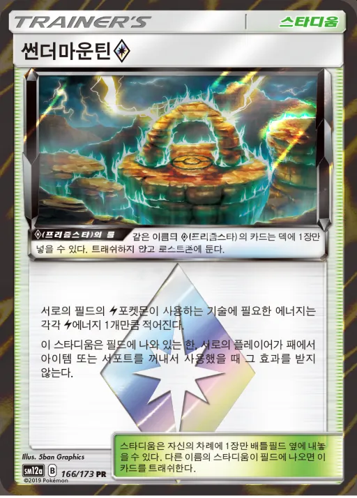 Front of 썬더마운틴 166, TAG TEAM GX 태그올스타즈 Korean