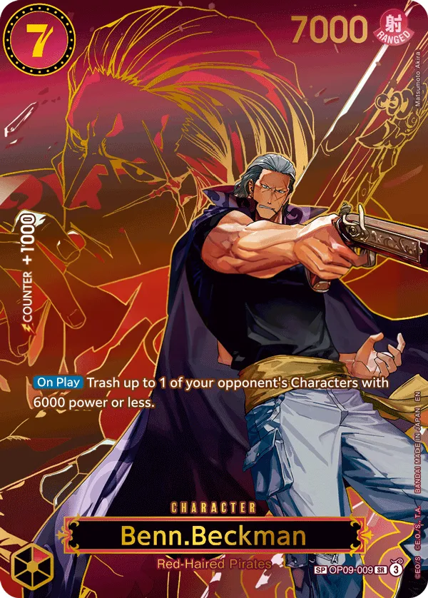 Emperors in the New World 英語版 Benn.Beckman OP09-009 · パラレル 3 カード表面