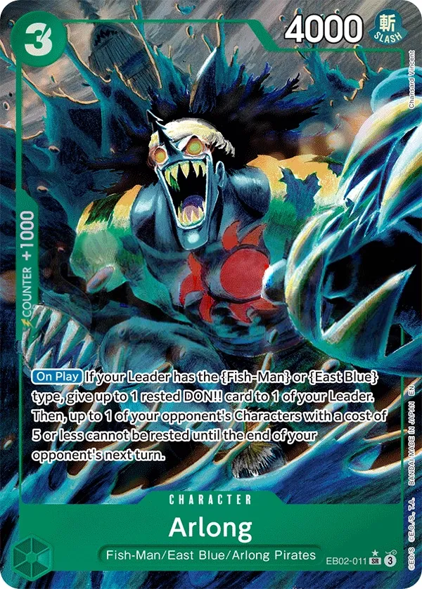 Anime 25th Collection 영어판 Arlong EB02-011 · 패럴렐 카드 앞면