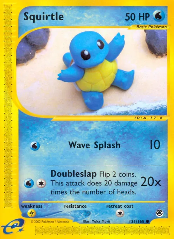 Expedition Base Set 英語版 Squirtle 131 カード表面