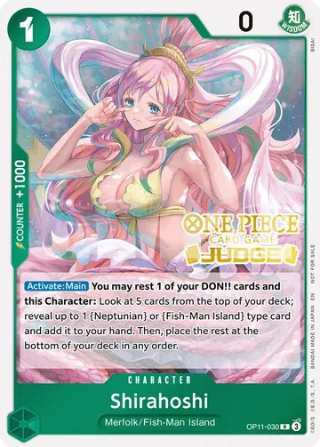 Shirahoshi OP11-030 · Judge Pack $3.34