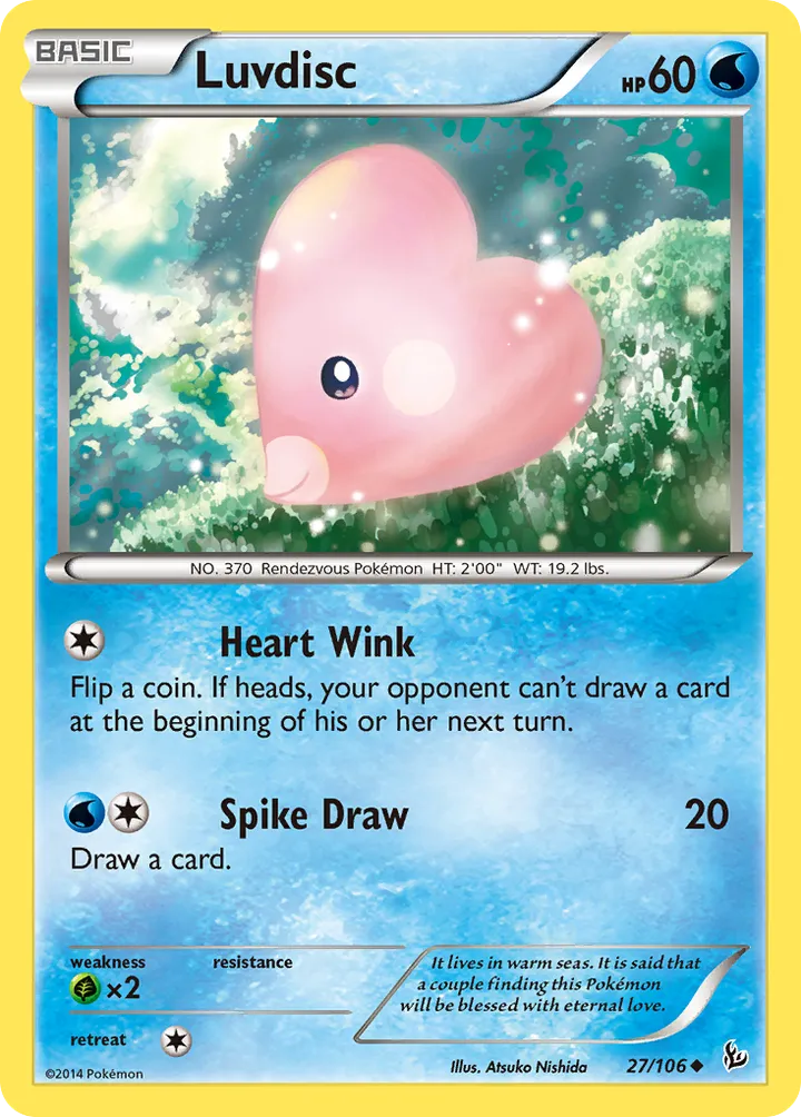 XY—Flashfire 英語版 Luvdisc 27 カード表面