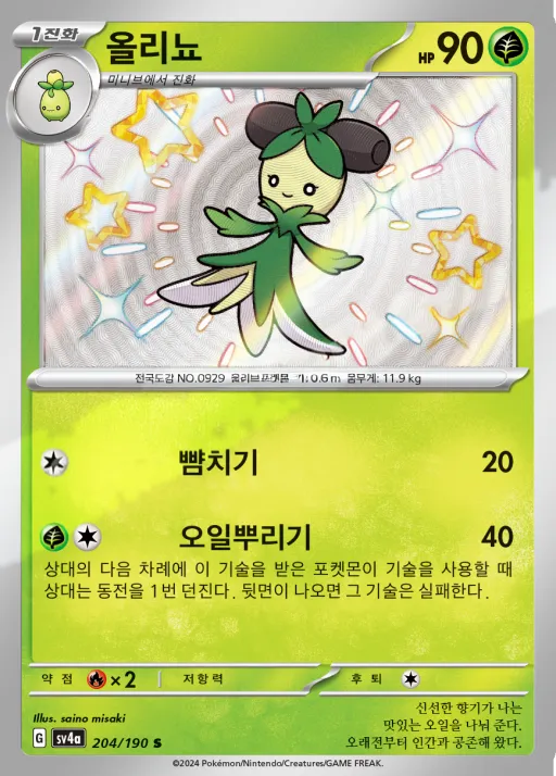 Front of 올리뇨 204, 샤이니트레저 ex Korean