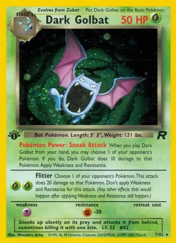 Dark Golbat 7 $30.59