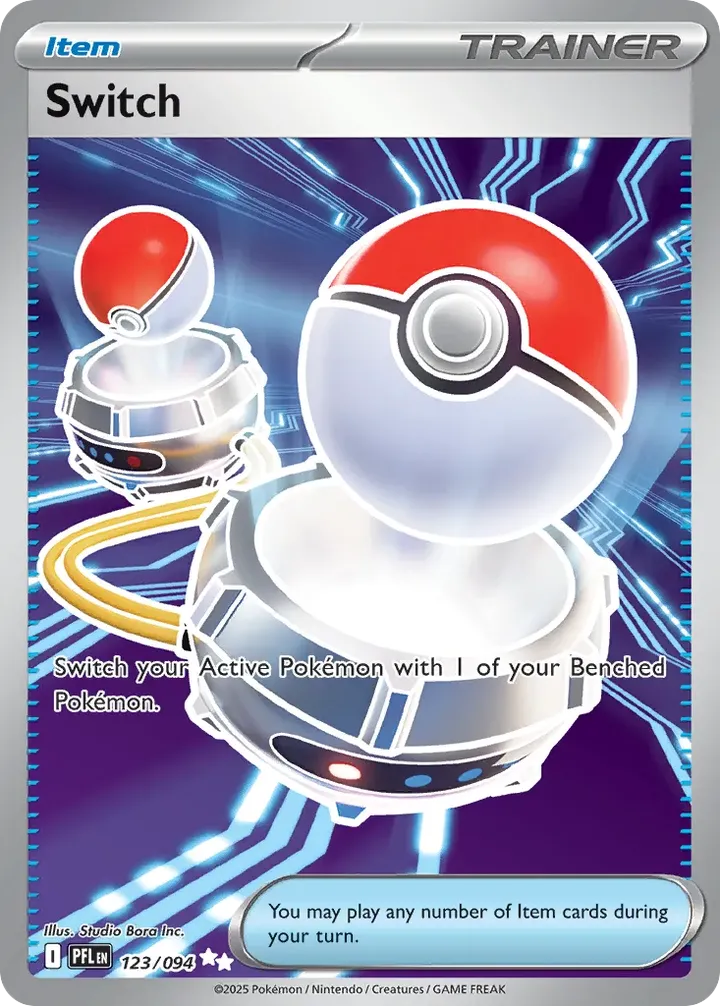 Mega Evolution—Phantasmal Flames 영어판 Switch 123 카드 앞면