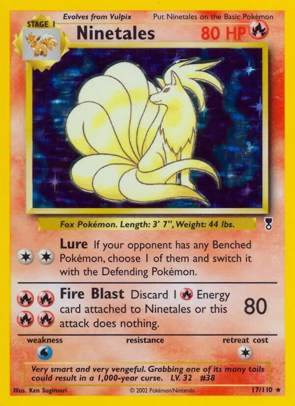Legendary Collection 영어판 Ninetales 17 카드 앞면