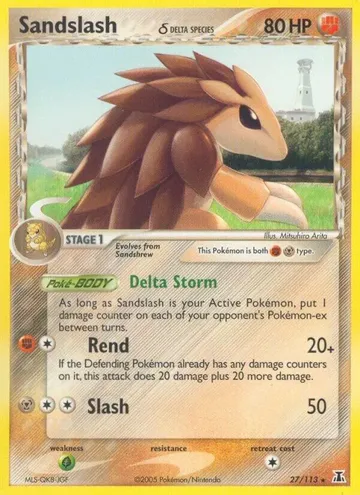 Sandslash δ 27 $10.21