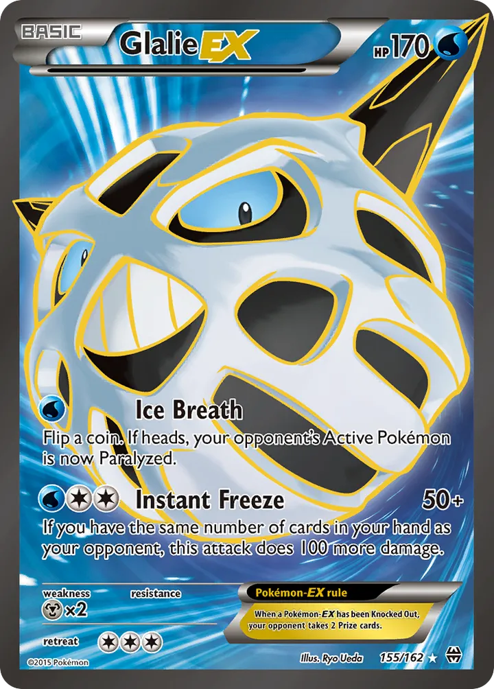 XY—BREAKthrough 英語版 Glalie-EX 155 カード表面