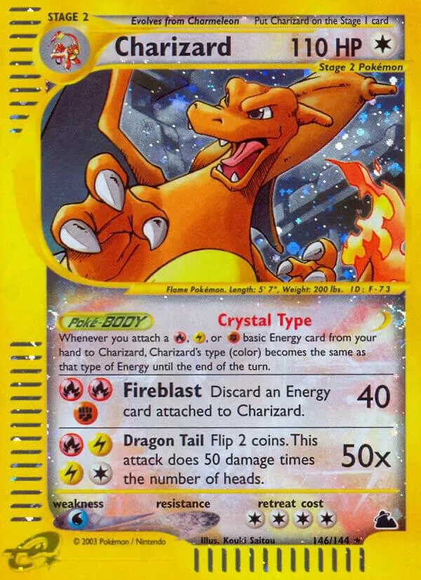 Skyridge 영어판 Charizard 146 카드 앞면