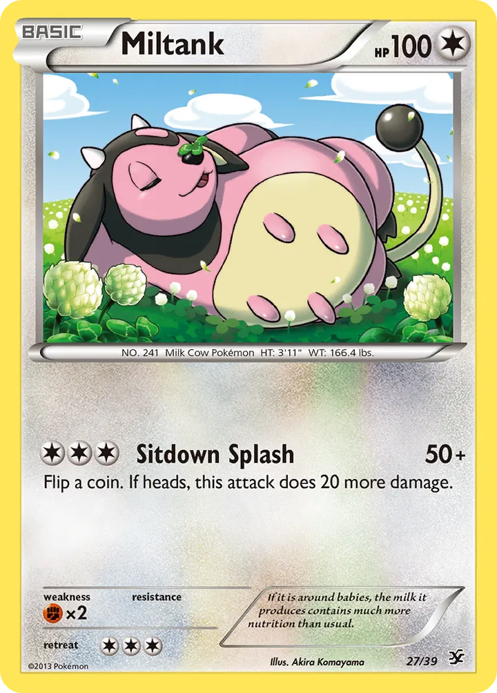 Kalos Starter Set 英語版 Miltank 27 カード表面