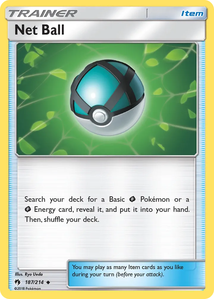 Front of Net Ball 187, Sun & Moon—Lost Thunder English