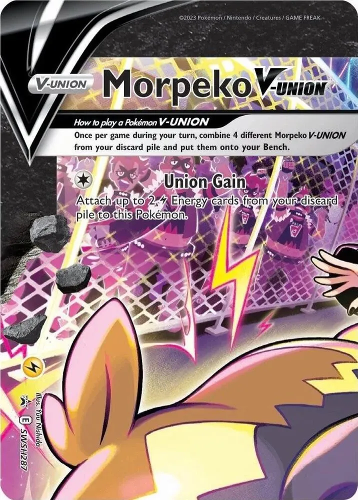 SWSH Black Star Promos 英語版 Morpeko V-UNION SWSH287 カード表面