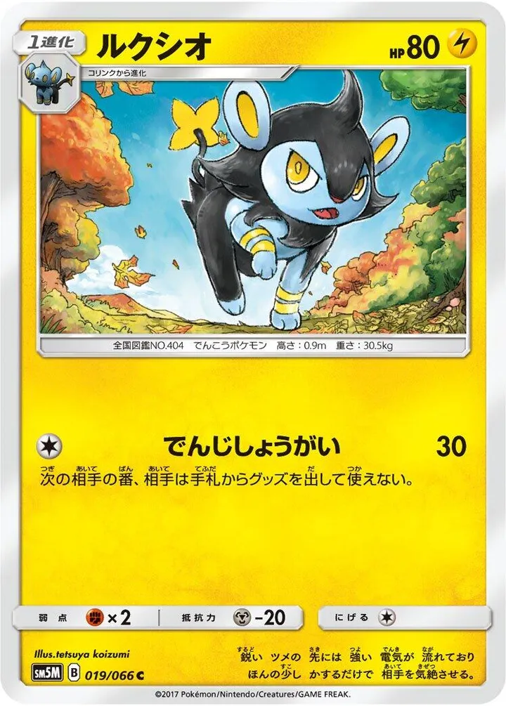 Front of Luxio 19, ウルトラムーン Japanese