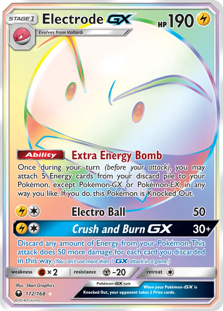 Sun & Moon—Celestial Storm 영어판 Electrode-GX 172 카드 앞면