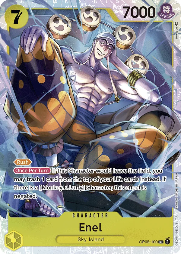 Awakening of the New Era 영어판 Enel OP05-100 카드 앞면