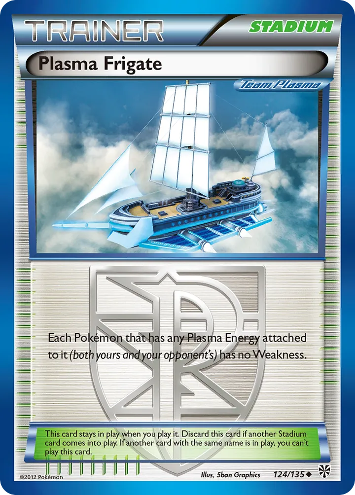 Black & White—Plasma Storm 영어판 Plasma Frigate 124 카드 앞면