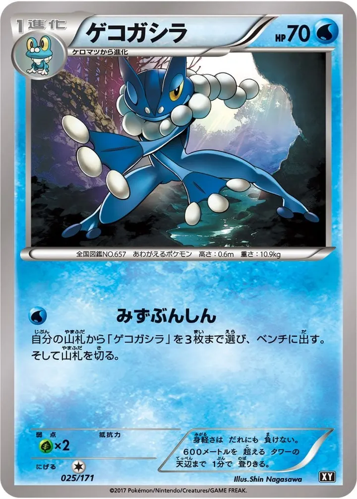 Front of Frogadier 25, THE BEST OF XY Japanese