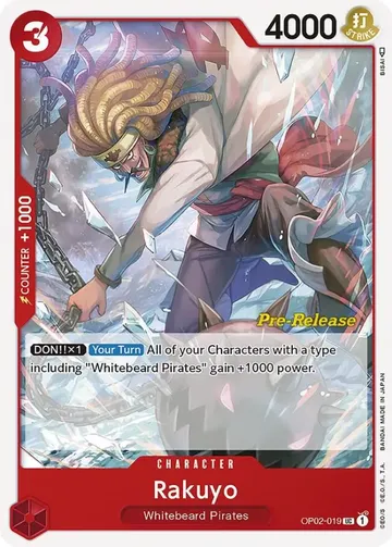 Rakuyo OP02-019 · Pre-Release $2.31