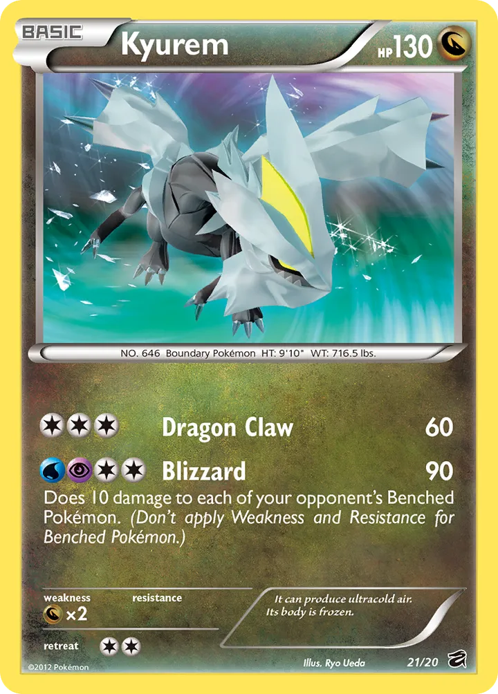 Dragon Vault 영어판 Kyurem 21 카드 앞면