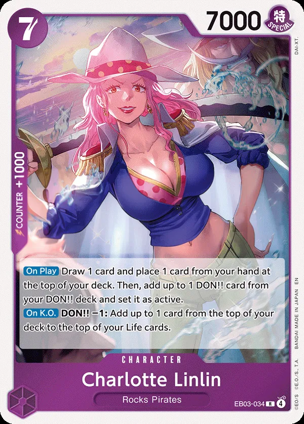One Piece Heroines Edition 英語版 Charlotte Linlin EB03-034 カード表面