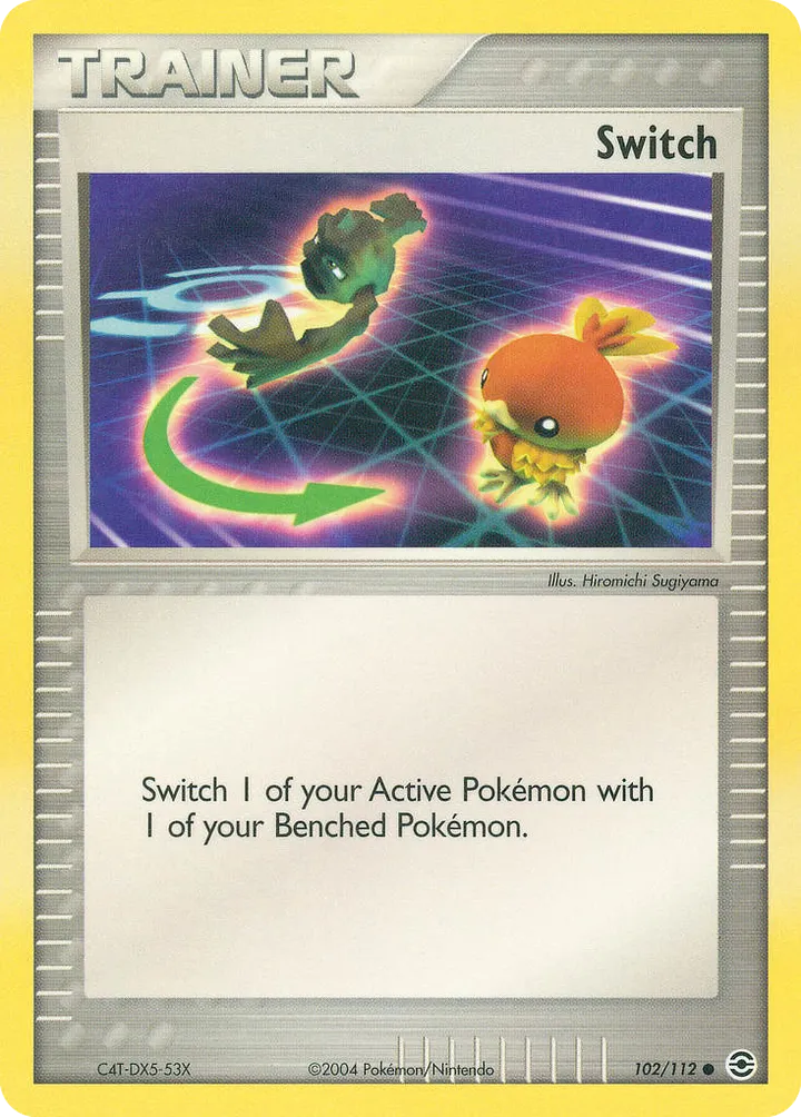 EX FireRed & LeafGreen 英語版 Switch 102 カード表面