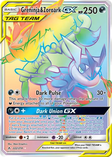 Greninja & Zoroark GX 222 $118.33