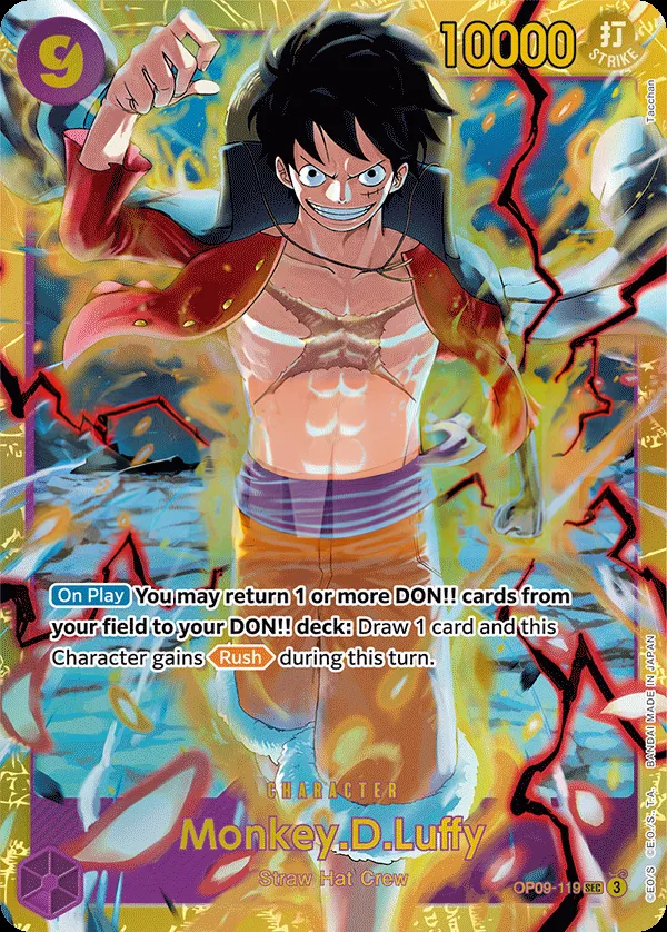 Emperors in the New World 영어판 Monkey.D.Luffy OP09-119 카드 앞면