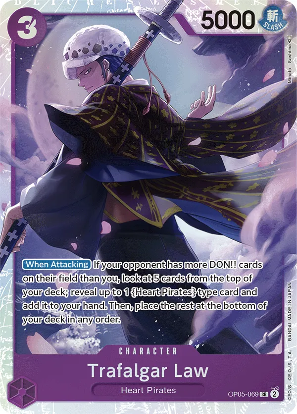 Awakening of the New Era 영어판 Trafalgar Law OP05-069 카드 앞면