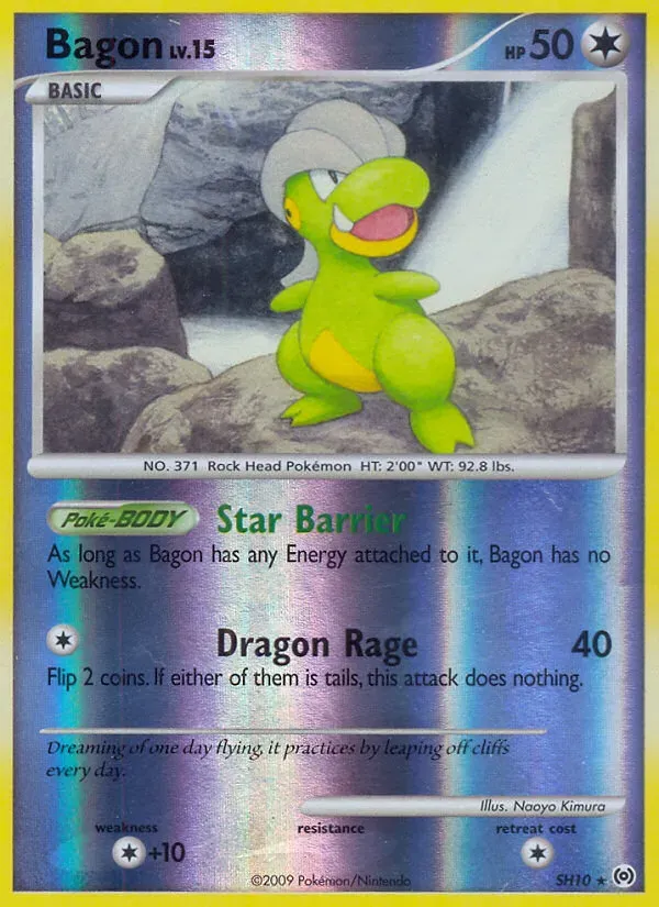 Platinum—Arceus 영어판 Bagon SH10 카드 앞면