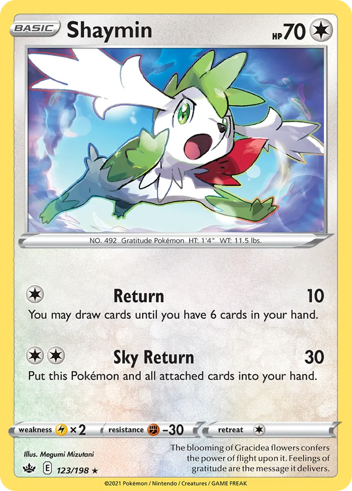 Sword & Shield—Chilling Reign 영어판 Shaymin 123 카드 앞면
