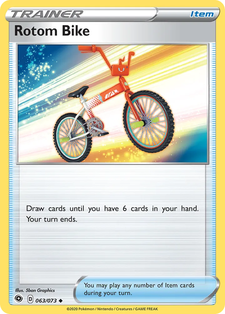 Champion's Path 영어판 Rotom Bike 63 카드 앞면