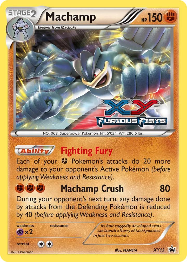 XY Black Star Promos 영어판 Machamp XY13 카드 앞면