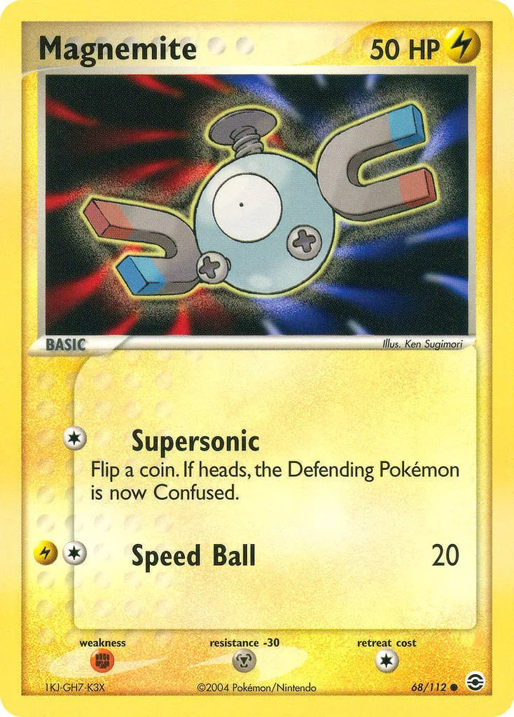 EX FireRed & LeafGreen 英語版 Magnemite 68 カード表面