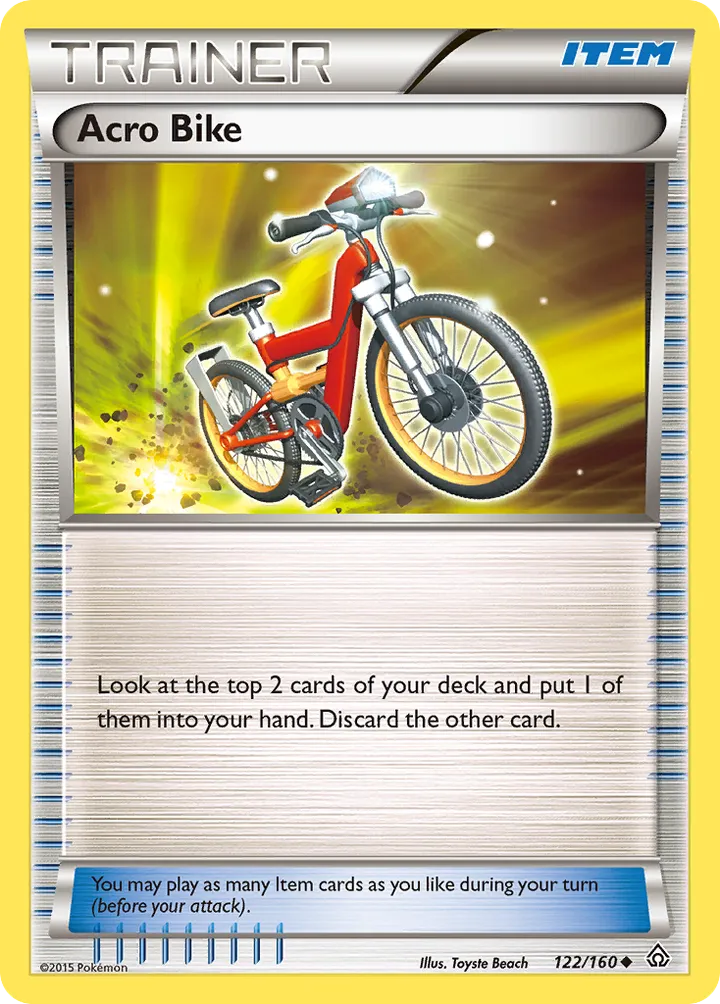 XY—Primal Clash 英語版 Acro Bike 122 カード表面