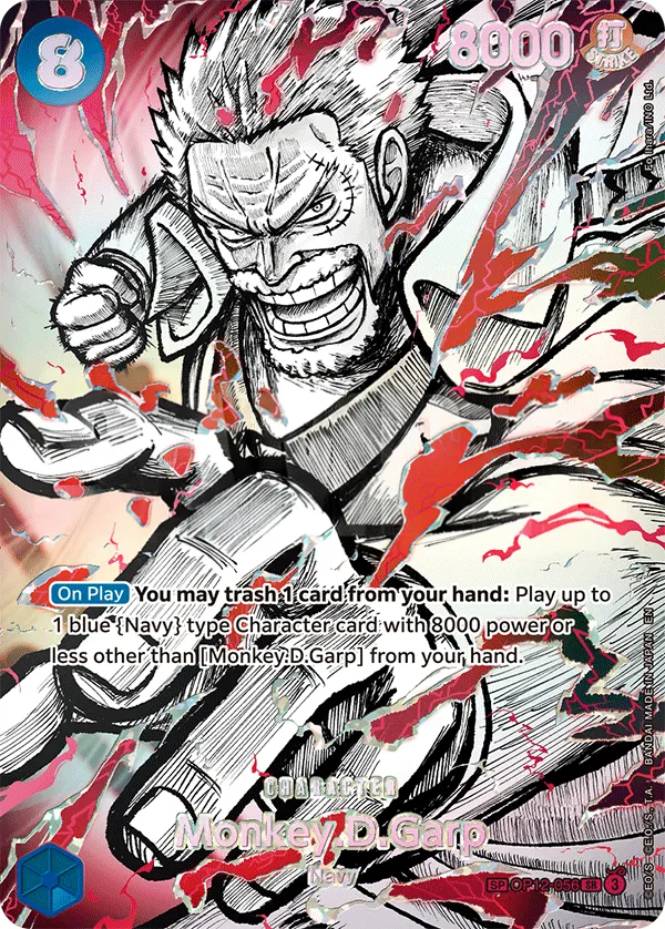 Legacy of the Master 英語版 Monkey.D.Garp OP12-056 · パラレル 2 カード表面