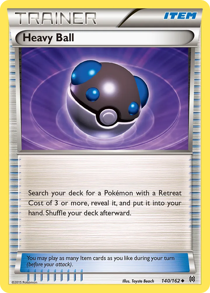 XY—BREAKthrough 영어판 Heavy Ball 140 카드 앞면