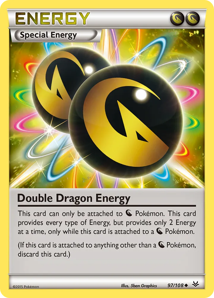 XY—Roaring Skies 英語版 Double Dragon Energy 97 カード表面