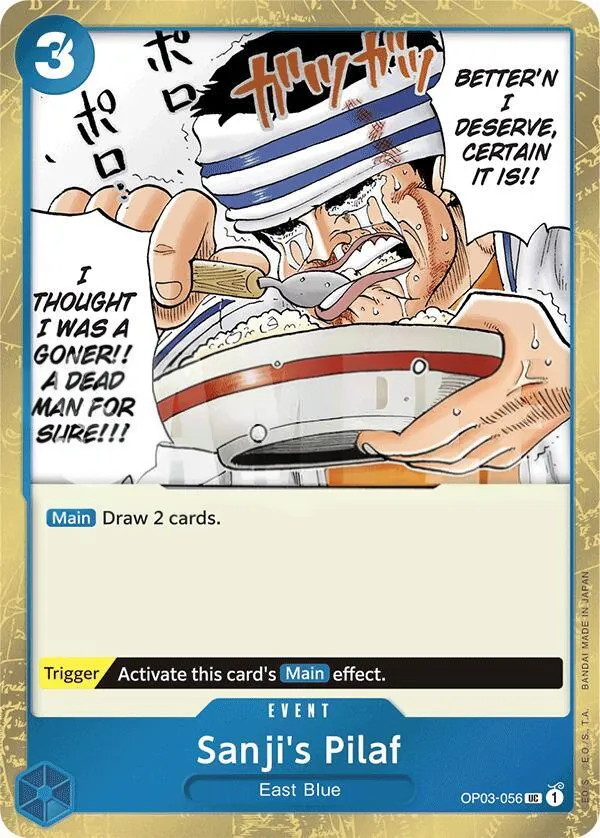 Pillars of Strength 영어판 Sanji's Pilaf OP03-056 · 재록 · 졸리로저 카드 앞면