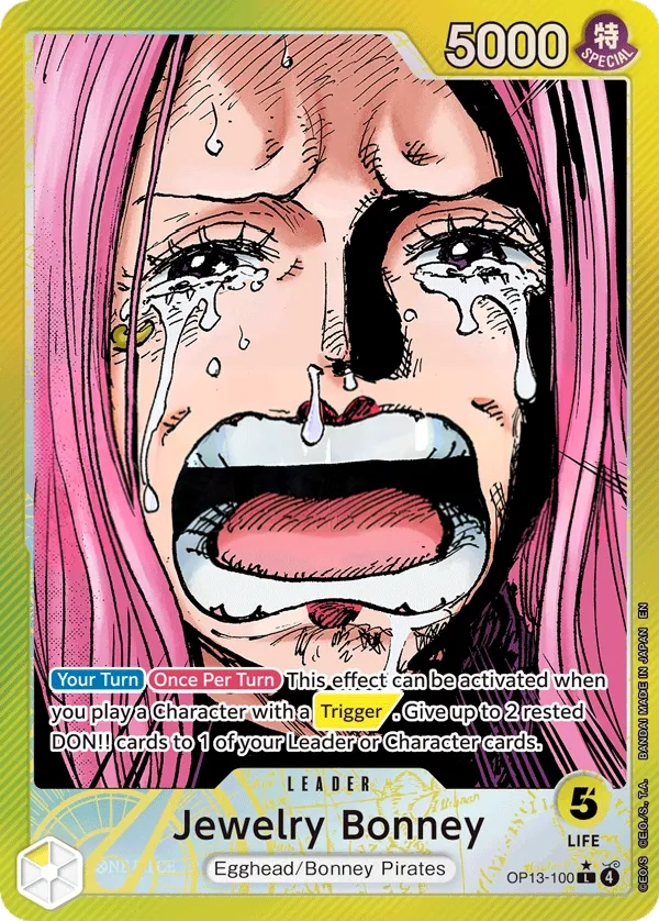 Carrying on His Will 英語版 Jewelry Bonney OP13-100 · パラレル カード表面