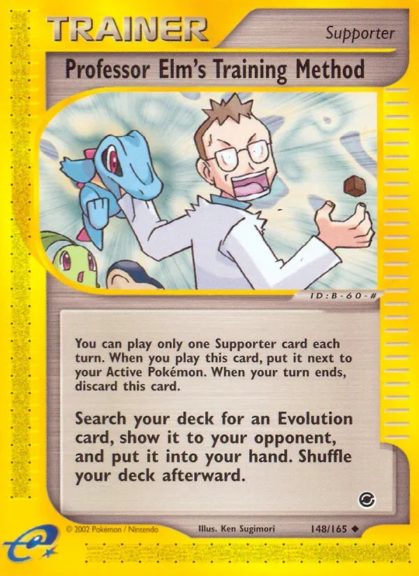 Expedition Base Set 英語版 Professor Elm's Training Method 148 カード表面